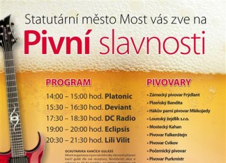 Na mosteckém 1. náměstí vypuknou dnes ve 14 hodin pivní slavnosti