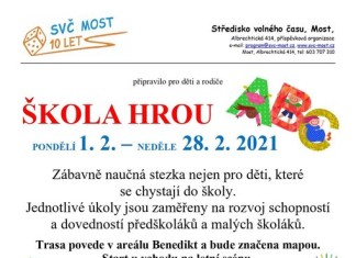 Děti si mohou užít naučnou stezku ŠKOLA HROU s Centrem volného času