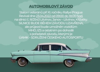 Slalom automobilových veteránů uzavře v sobotu silnici na Křižatky