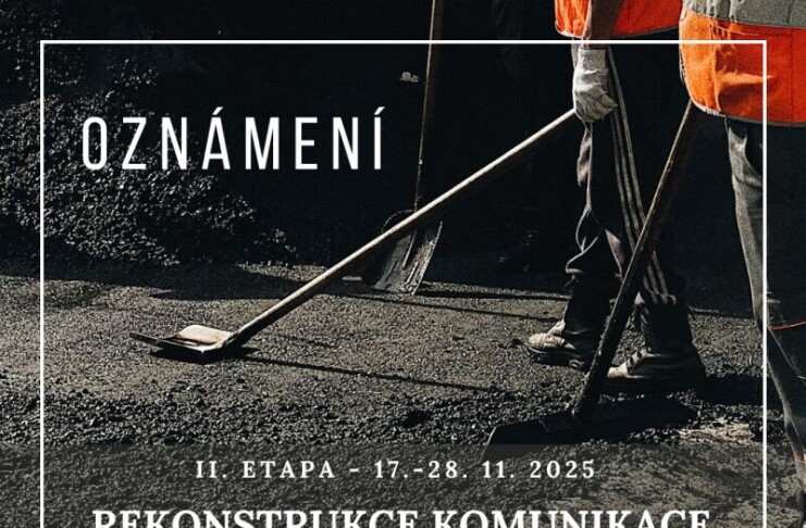 Rekonstrukce v Žižkově ulici pokračují