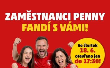 Zákazníci Penny marketu si ve čtvrtek nakoupí jen do 17.30 hodin, pak jdou zaměstnanci domů fandit fotbalistům