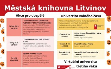 Litvínovská knihovna nabízí v říjnu celou řadu akcí