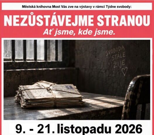 Mostecká knihovna se od 9. listopadu zapojí do Týdne svobody